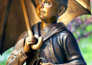 Cherished Upclose Boy sculpture