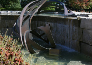 Leaves Water Feature Sculpture