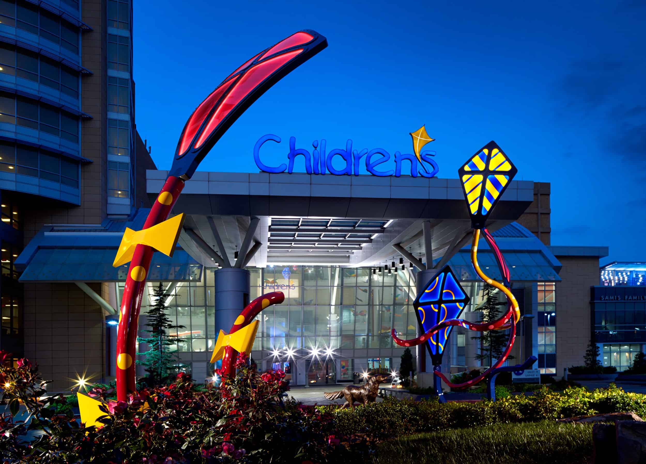 Sprit Children's Hospital Lighted Kites Sculpture