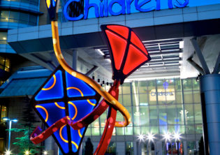 Sprit Children's Hospital Lighted Kites Sculpture