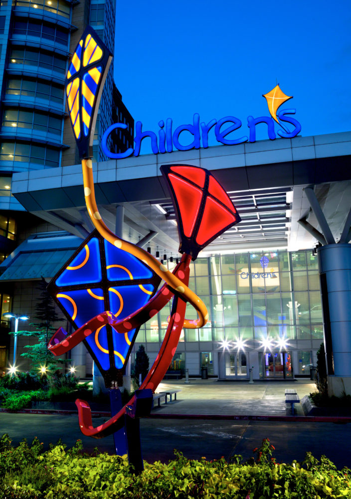 Sprit Children's Hospital Lighted Kites Sculpture