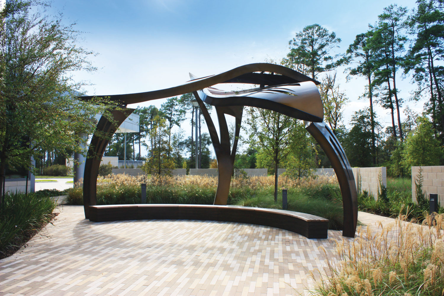 Leaf Arbor Healing Garden Structure