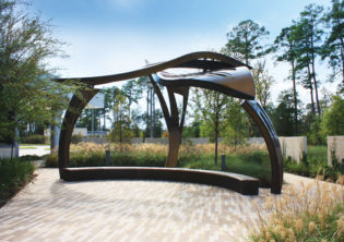 Leaf Arbor Healing Garden Structure