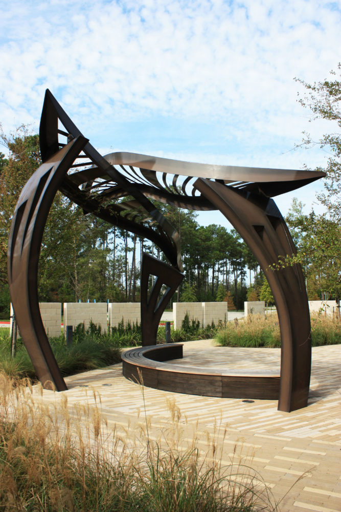 Leaf Arbor Healing Garden Structure