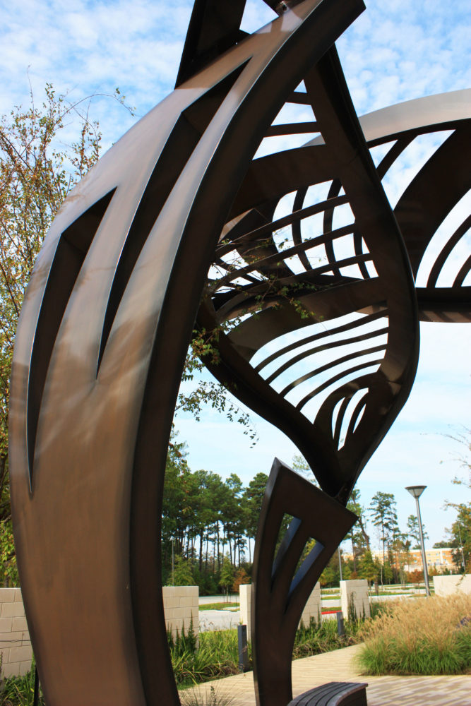 Leaf Arbor Healing Garden Structure