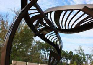 Leaf Arbor Healing Garden Structure