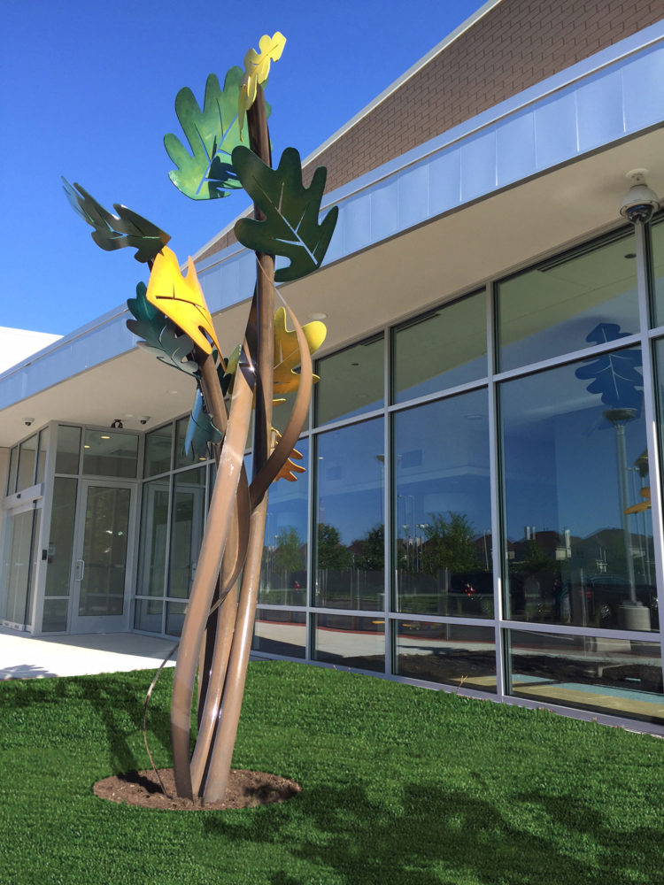 Oak Leaves statue