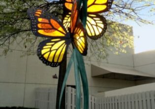 Monarch Butterflies Acrylic Sculpture