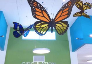 Hanging Library Butterflies
